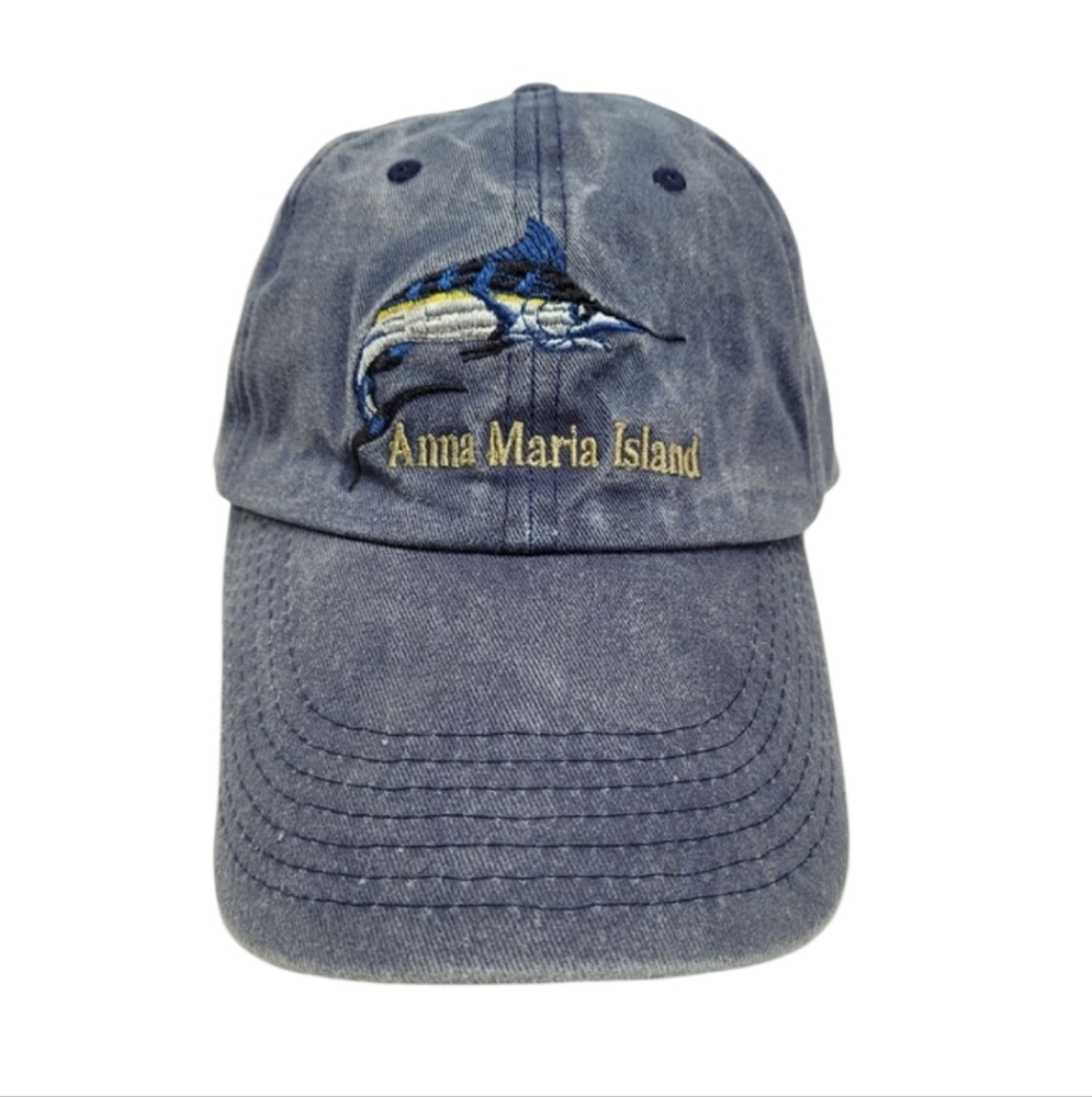 BJR Classic Headwear Cotton Twill Embroidered Swordfish Anna Maria Island Hat
